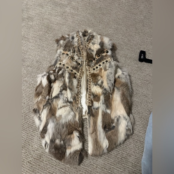Jackets & Blazers - Real Natural RABBIT FUR VEST